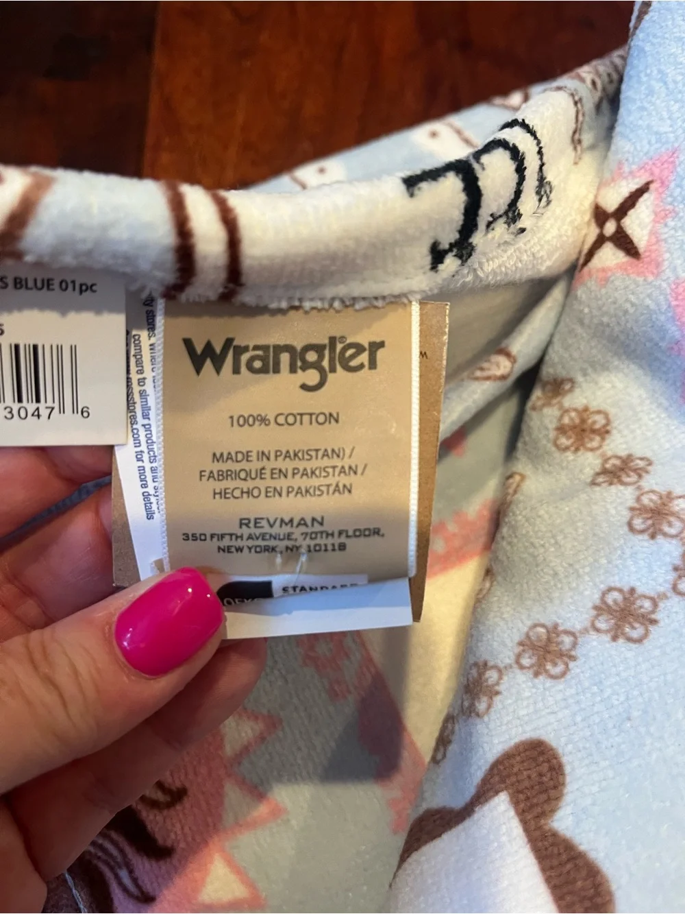 Wrangler Western Motif Bath and Hand Towel Set: Howdy, Horse, Sun, Cactus, Hat